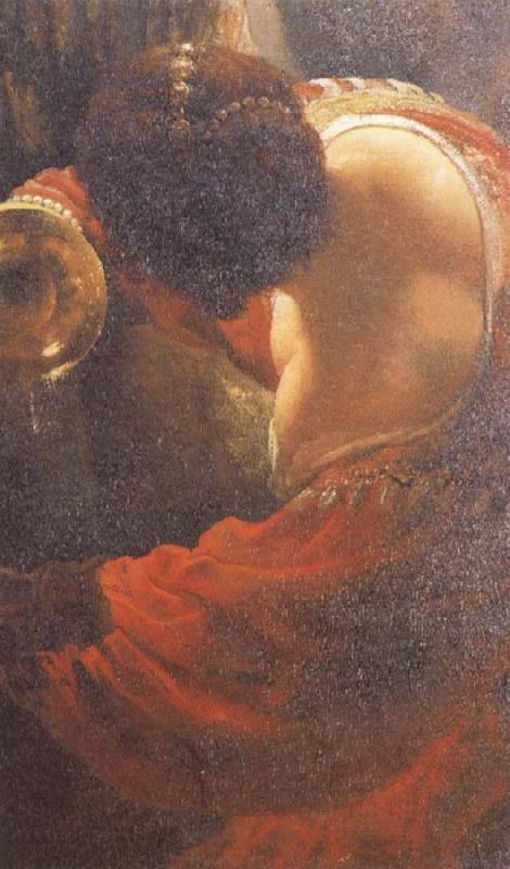 Rembrandt van rijn Detail of write on the wall oil painting image